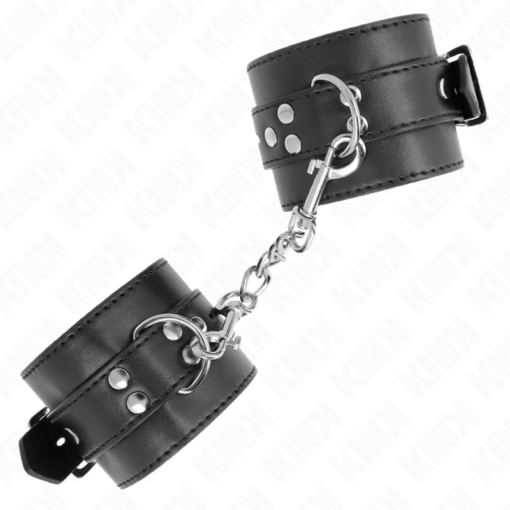 KINK - RESISTENZA DA POLSO NERA CON CINTURA NERA REGOLABILE 17-28 CM X 6 CM - immagine 2