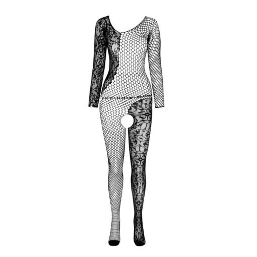 PASSION - BS 107 BODYSTOCKING BIANCO TAGLIA UNICA - immagine 4