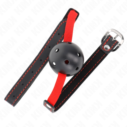 KINK - BAVAGLIO HOLLOW HARD BOCCA 4,5 CM CON CINTURA ELASTICA 56 x 1,5 CM - immagine 2