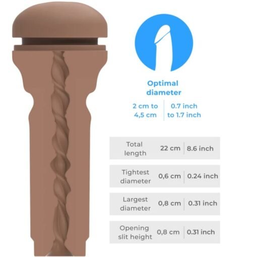 KIIROO - FEEL STROKER EXTRA TIGHT BUTT MARRONE MEDIO - immagine 5