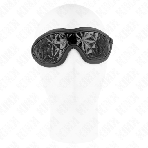 KINK - FASCIA CON MOTIVO A DIAMANTI NERO 20,5 x 6 CM - immagine 2