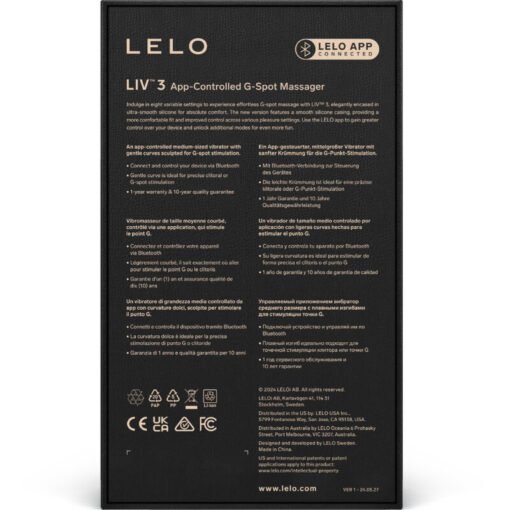 LELO - LIV™ 3 STIMOLATORE DEL PUNTO G ROSA - immagine 4