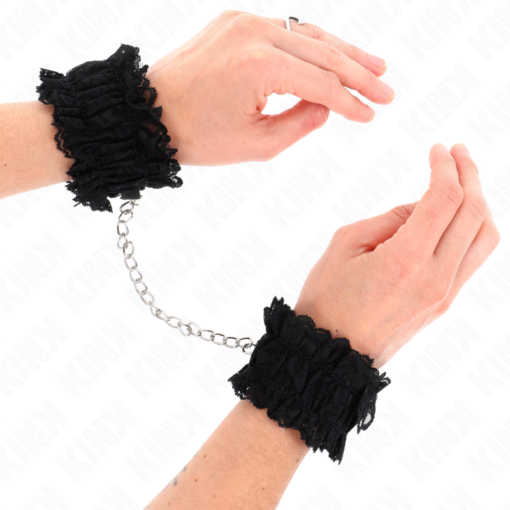 KINK - POLSO ELASTICO IN PIZZO NEGRO - immagine 2