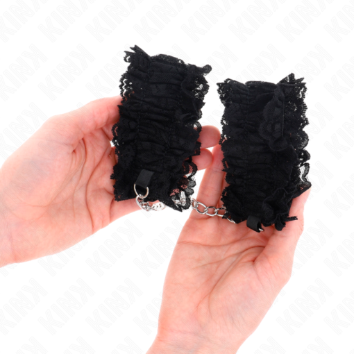 KINK - POLSO ELASTICO IN PIZZO NEGRO - immagine 4