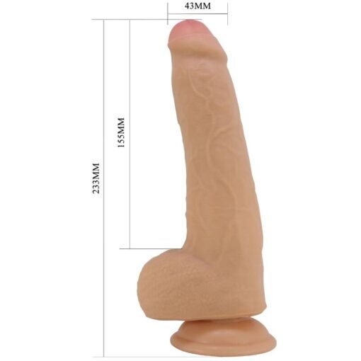 PRETTY LOVE - DRACO DILDO REALISTICO 23 CM CARNE - immagine 5