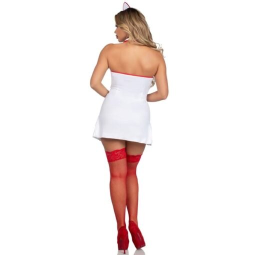LEG AVENUE - COSTUME DA CAPO INFERMIERA BIANCO M/L - immagine 3