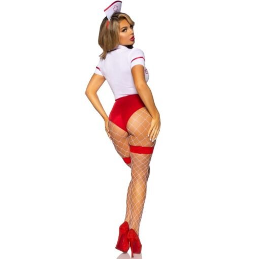 LEG AVENUE - COSTUME DA INFERMIERA SEXY ROSSO/BIANCO S - immagine 8