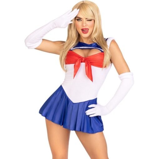 LEG AVENUE - COSTUME SEXY MARINAIA MULTICOLORE S - immagine 2