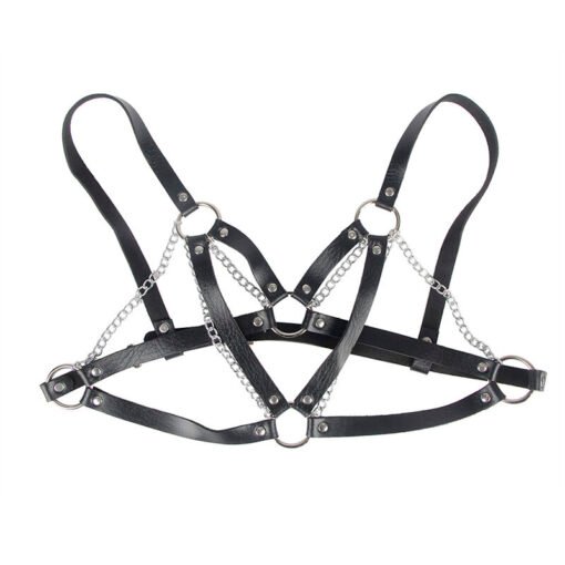 SUBBLIME - 953713 CINTURA PUNK BONDAGE FIBBIA METALLO NERA TAGLIA UNICA - immagine 4