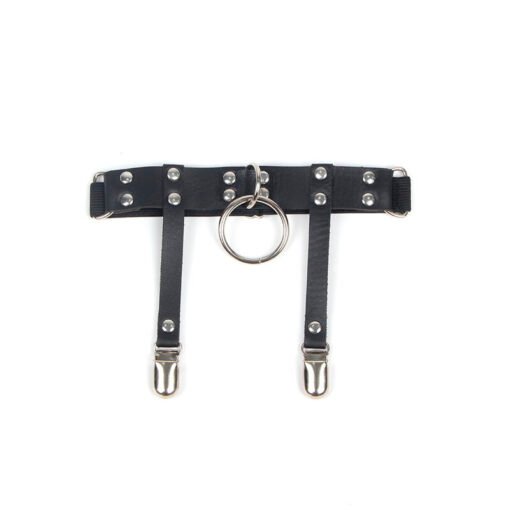 SUBBLIME - 953744 GIARRETRELLA PUNK IN PELLE REGOLABILE NERA TAGLIA UNICA - immagine 6