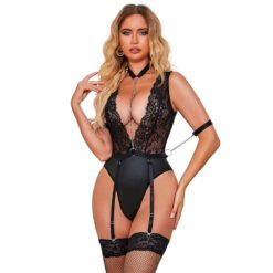 SUBBLIME - 954390 BODY SEXY CON CINTURA REGGICALZE NERO L/XL