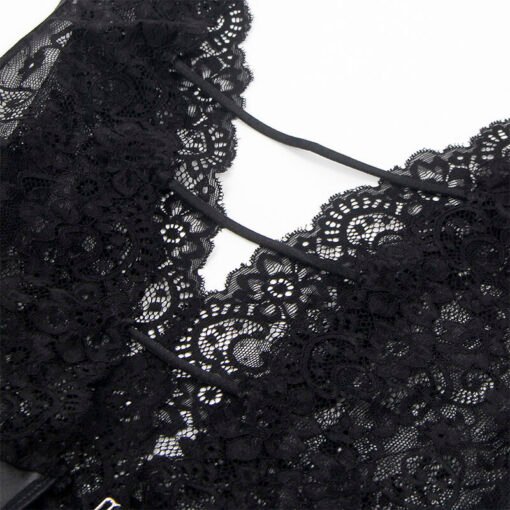 SUBBLIME - 954390 BODY SEXY CON CINTURA REGGICALZE NERO L/XL - immagine 7