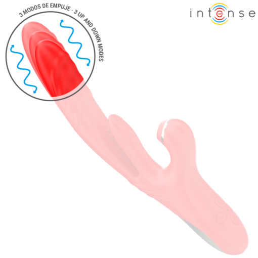 INTENSE - KAROL VIBRATORE MULTIFUNZIONE SPINTA & STIMOLAZIONE & ONDE STIMOLANTI ROSSO - immagine 3
