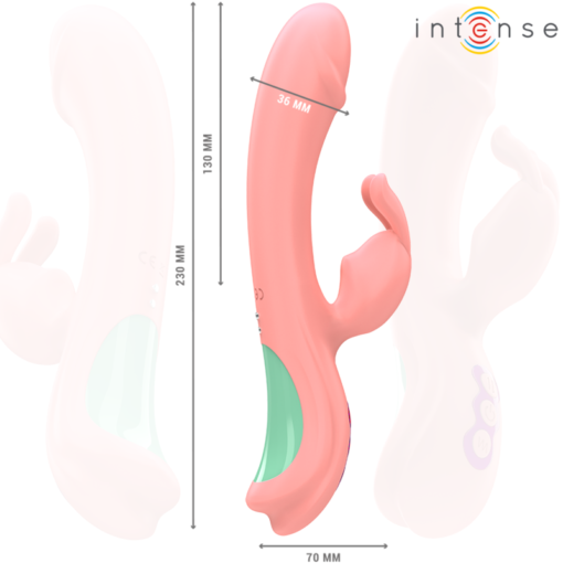 INTENSE - RACHEL RABBIT VIBRATORE 5 VIBRAZIONI ROSA - immagine 6