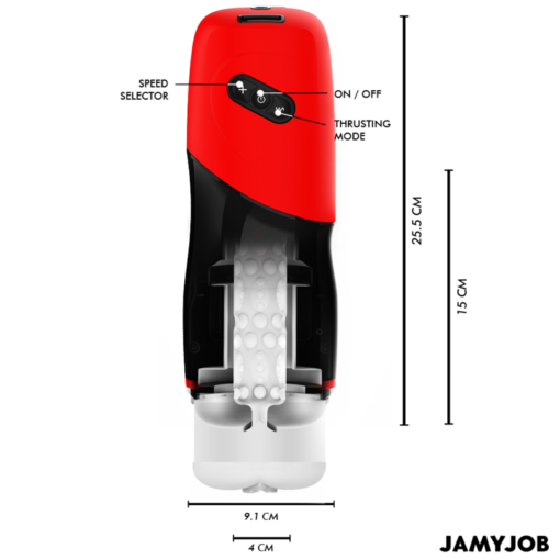 JAMYJOB - MASTURBATORE VAGINALE AUTOMATICO XPEED 5 MODALITÀ DI SPINTA ED EFFETTO SONORO - immagine 3