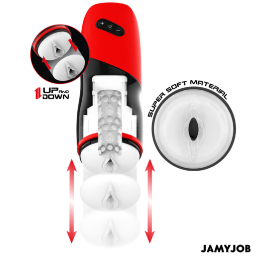 JAMYJOB - MASTURBATORE VAGINALE AUTOMATICO XPEED 5 MODALITÀ DI SPINTA ED EFFETTO SONORO - immagine 2