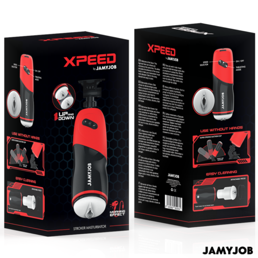 JAMYJOB - MASTURBATORE VAGINALE AUTOMATICO XPEED 5 MODALITÀ DI SPINTA ED EFFETTO SONORO - immagine 7