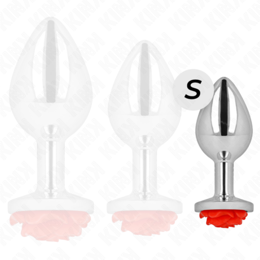 KINK - PLUG ANALE ROSA ROSSO TAGLIA S - immagine 3