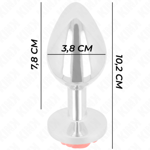 KINK - PLUG ANALE ROSA ROSSO TAGLIA L - immagine 4