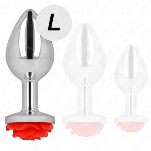 KINK - PLUG ANALE ROSA ROSSO TAGLIA L - immagine 2
