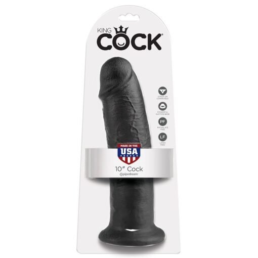 KING COCK - 10 DILDO NERO 25 CM - immagine 6