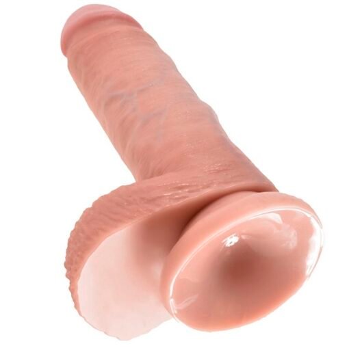 KING COCK - 7 DILDO FLESH CON SFERE 17.8 CM - immagine 5
