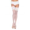 LEG AVENUE - CALZE BIANCHE CON PIZZO AMPIO