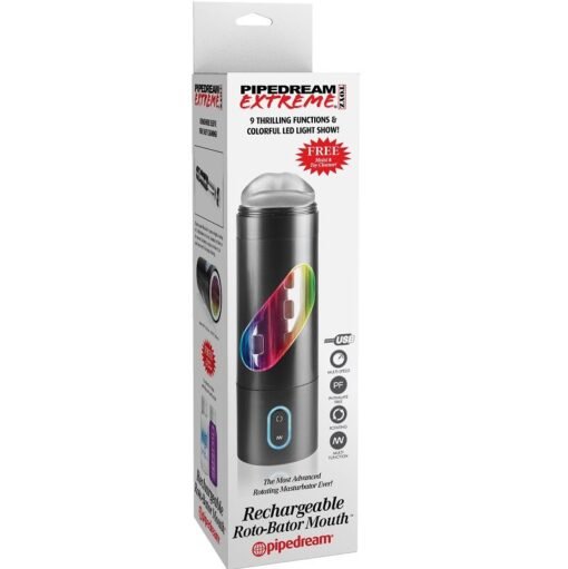EXTREME TOYZ - BOCCA MASTURBATORE MASCHILE ROTO BATOR USB - immagine 6