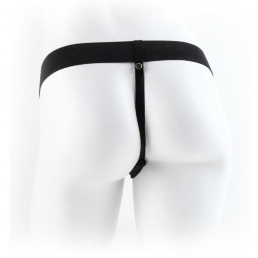 FETISH FANTASY SERIES - SERIES 7 HOLLOW STRAP-ON VIBRANTE CON SFERE 17.8CM VIOLA - immagine 3
