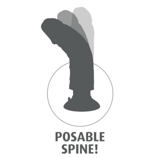 KING COCK - DILDO VIBRATORE 17.78 CM NATURALE - immagine 7