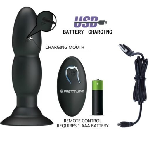 PRETTY LOVE - SPINA VIBRATORE E ROTAZIONE TRAMITE TELECOMANDO - immagine 5