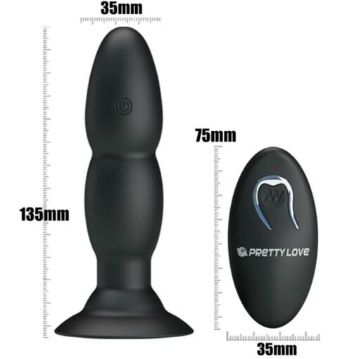 PRETTY LOVE - SPINA VIBRATORE E ROTAZIONE TRAMITE TELECOMANDO - immagine 6