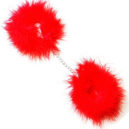 GIOCO SEGRETO - MANETTE MARABOU ROSSO - immagine 3