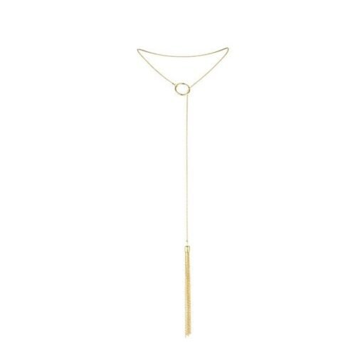 BIJOUX - COLLANA MAGNIFIQUE IN METALLO CON FRANGE DORATE - immagine 2