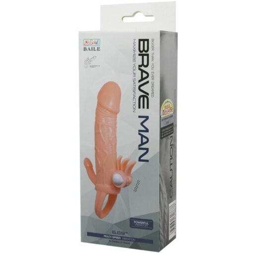 BAILE - COPERTURA PENE UOMO CORAGGIOSO CON CLITITO E CARNE PER STIMOLAZIONE ANALE 16.5 CM - immagine 10