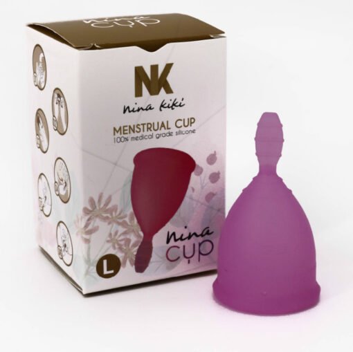 NINA KIKÍ - COPPA MESTRUALE VIOLA TAGLIA L 6 + 1 IN OMAGGIO