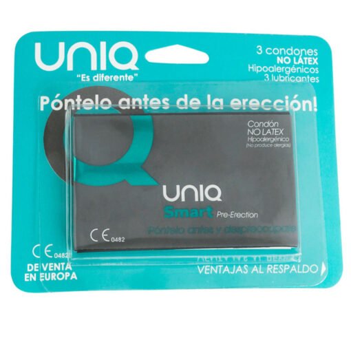 UNIQ - SMART LATEX FREE PRE-ERECTION CONDOMS 3 UNITS - immagine 3