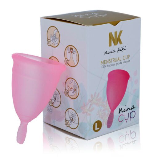 NINA KIKÍ - COPPA MESTRUALE ROSA - TAGLIA L - immagine 4