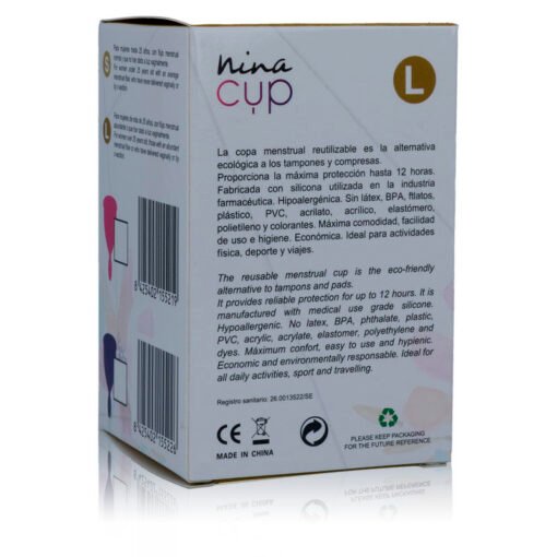 NINA KIKÍ - COPPA MESTRUALE ROSA - TAGLIA L - immagine 5