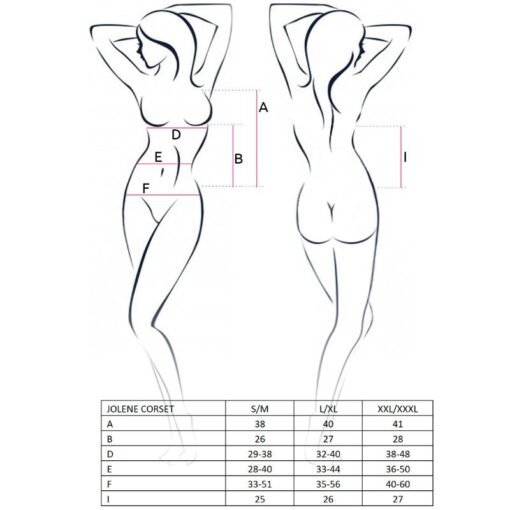 PASSION - WOMAN JOLENE CORSETTO NERO TAGLIA L/XL - immagine 3