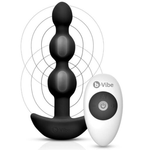 B-VIBE - TRIPLET ANAL-FERNBEDIENUNGSPERLEN SCHWARZ - immagine 8
