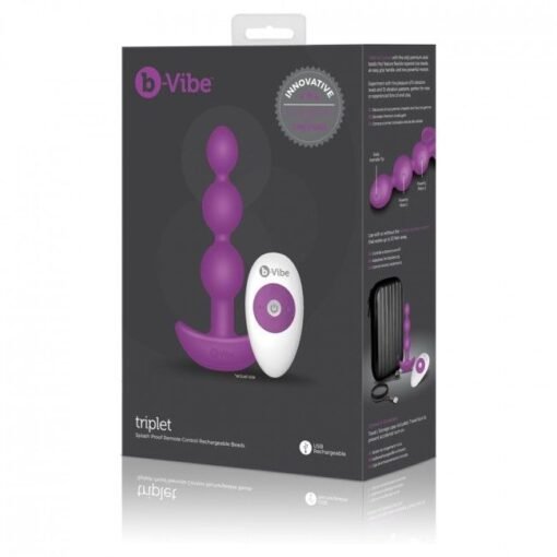 B-VIBE - PERLINE ANAL REMOTE CONTROL TRIPLET ROSA - immagine 5