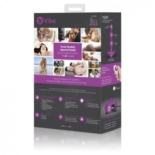 B-VIBE - PERLINE ANAL REMOTE CONTROL TRIPLET ROSA - immagine 8