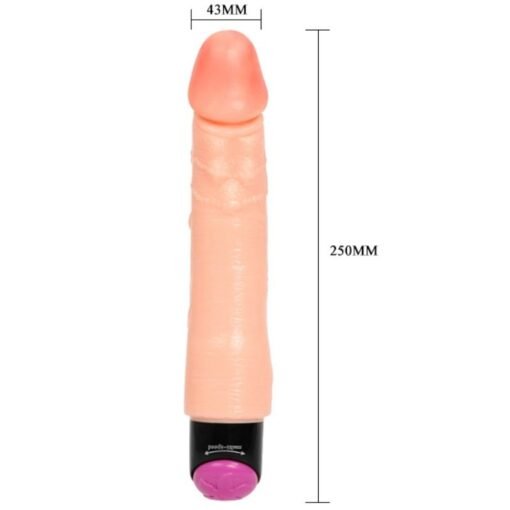 BAILE - VIBRATORE FLESSIBILE REALISTICO 25 CM - immagine 6