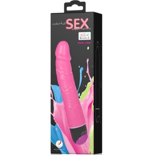 BAILE - VIBRATORE SEX REALISTICO COLORATO ROSA 23 CM - immagine 7