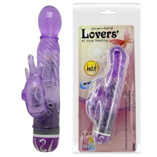 BAILE - VIBRATORE A MULTIVE VELOCIT CON STIMOLATORE LILLA - immagine 3