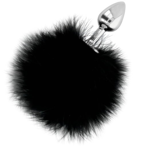 DARKNESS - BUTTPLUG ANALE EXTRA CON CODA NERA 7 CM - immagine 2