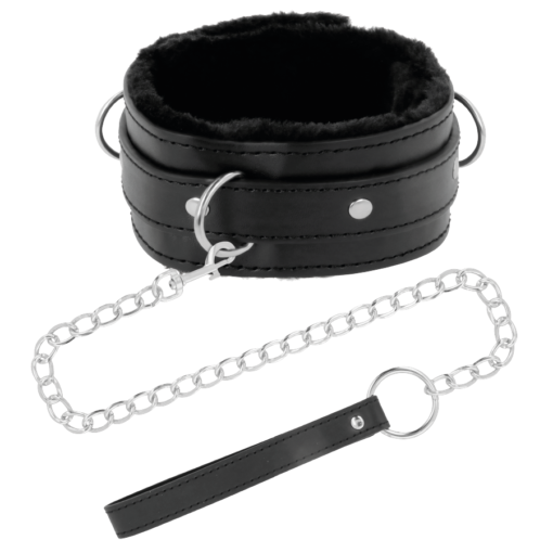 DARKNESS - COLLANA PER POSTURA CONFORTEVOLE CON CATENA IN PELLE - immagine 2
