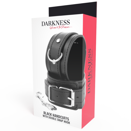 DARKNESS - MANETTE NERE REGOLABILI CON DOPPIO NASTRO DI RINFORZO - immagine 6