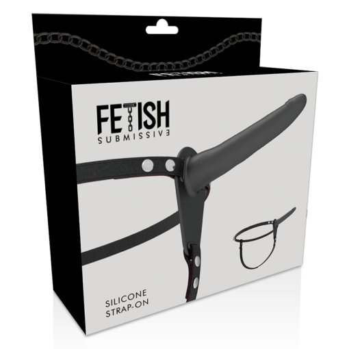 FETISH SUBMISSIVE HARNESS - SILICONE NERO 15 CM - immagine 5